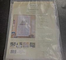 Heritage Lace  Heaven Sent  Insert Valance 60” x 15”  White Curtain 7250W-6015