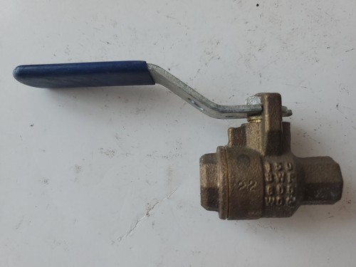 Nibco 1/4" Inch "D" Bronze Ball Valve Inline 150 SWP 600 WOG FNPT x FNPT NOS - Picture 2 of 5