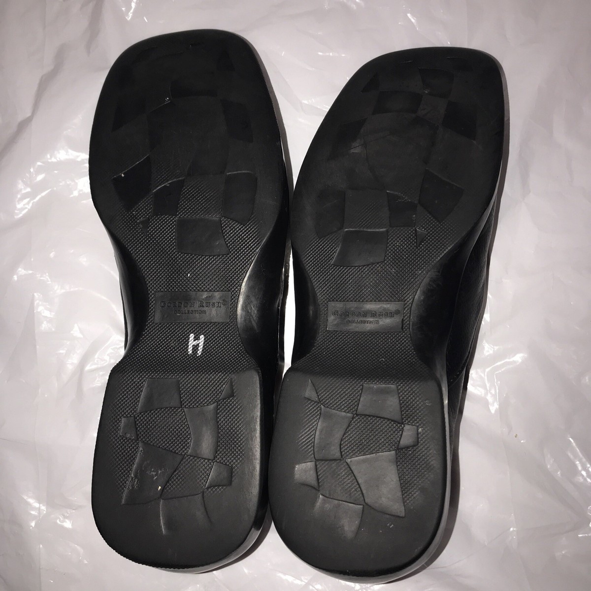 Gordon Rush Men\'s Black Leather Square Toe Slip-On Dress Shoes Size 9.5 Gordon Rush Oxford Black Dress Shoes for Men for sale | eBay main image 2