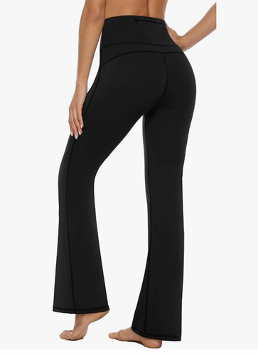 AFITNE Women's Bootcut Yoga Pants w/Pockets High Waist Size XL - Black NWT - Picture 5 of 7