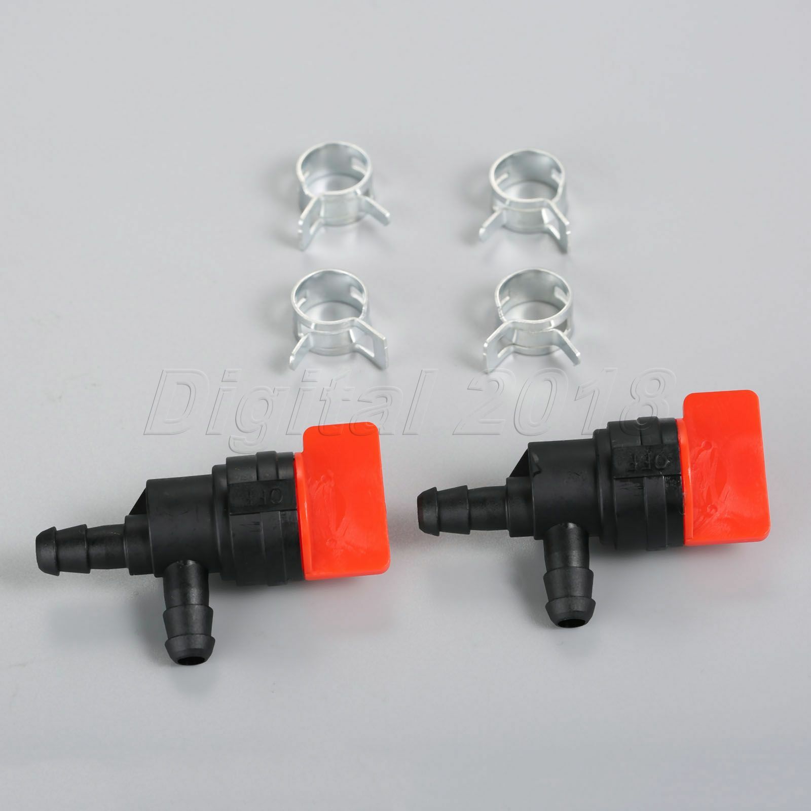 Fits For Tecumseh Briggs Stratton 1/4" InLine Fuel Cut-Off Shut-Off Valve Clamps