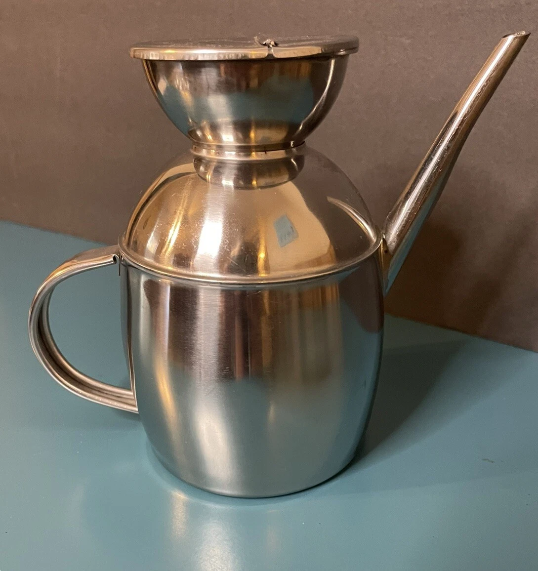 Oil Dispenser/Carafe Ipac Inox Stainless Steel 18/10 Vintage