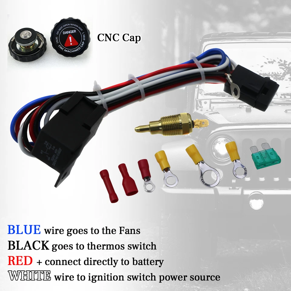 4-ROW Radiator+Shroud Fan Fit 96-05 1999 Chevrolet S10 Pickups GMC Blazer V8 V6 - Image 3 of 4