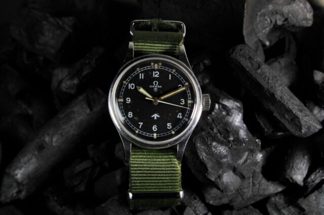 1953 Omega Fat Arrow 37mm British Military Watch Vintage Rare Watch 2777-1 CB10170