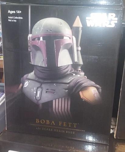 Diamond Select Legends en 3D Star Wars The Mandalorian Boba Fett Busto a media escala