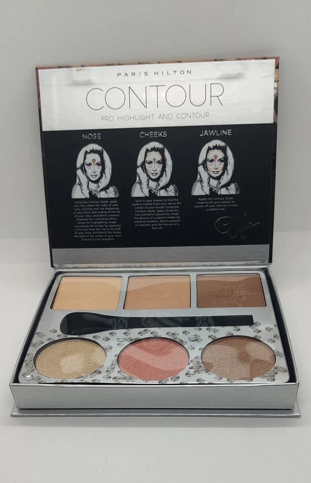 Paris Hilton Pro CONTOUR + KIT DESTACADO, Juego de 6 piezas, Muñeca Platino *Leer* Foto 3 de 4