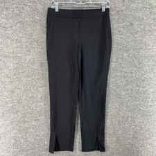 Vince Camuto Dress Pants Women XS Black Mid Rise Flat Front Skinny Pull On