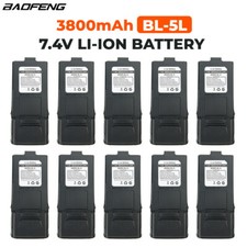Batteria agli ioni di litio ad alta capacità 10 pezzi 3800 mAh per radio bidirezionale Baofeng GT-3 GT-3TP