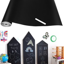 Tafelfolie Selbstklebend Schwarz 3m Rolle 43cm breit Kreidefolie Kreidetafel DHL