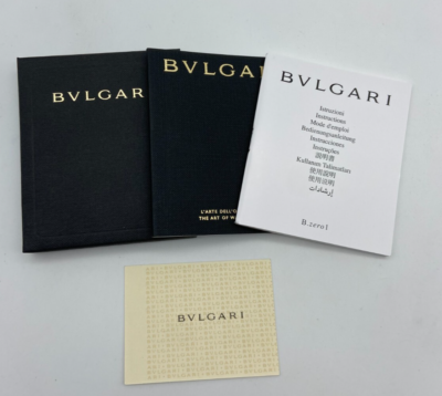 Bvlgari Watch Box Case Black with Booklet #1595 | eBay
