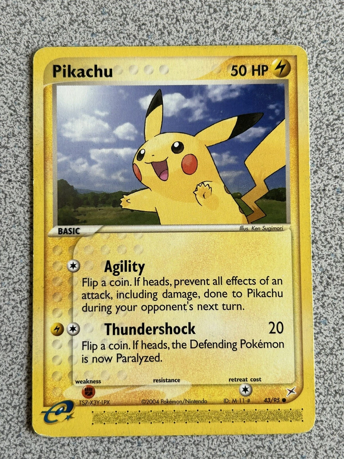 2004 PSA 9 Pokemon 037/082 Pikachu Japanese Flight of