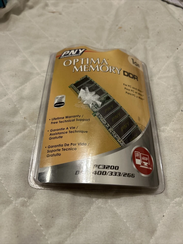PNY 1BG OPTIMA MEMORY DDR PC3200 in original package - Image 2 of 4