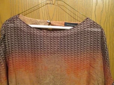 Piazza Sempione Silk/Wool Blend Long Sleeve Blouse Top  Size 42