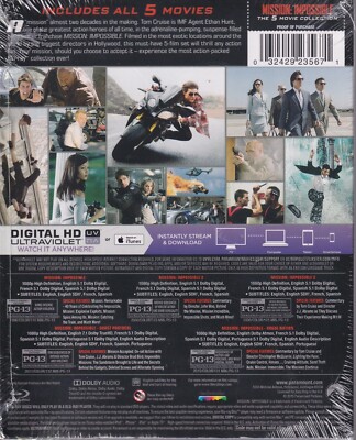 Mission: Impossible: the 5 Movie Collection (Blu-ray) for