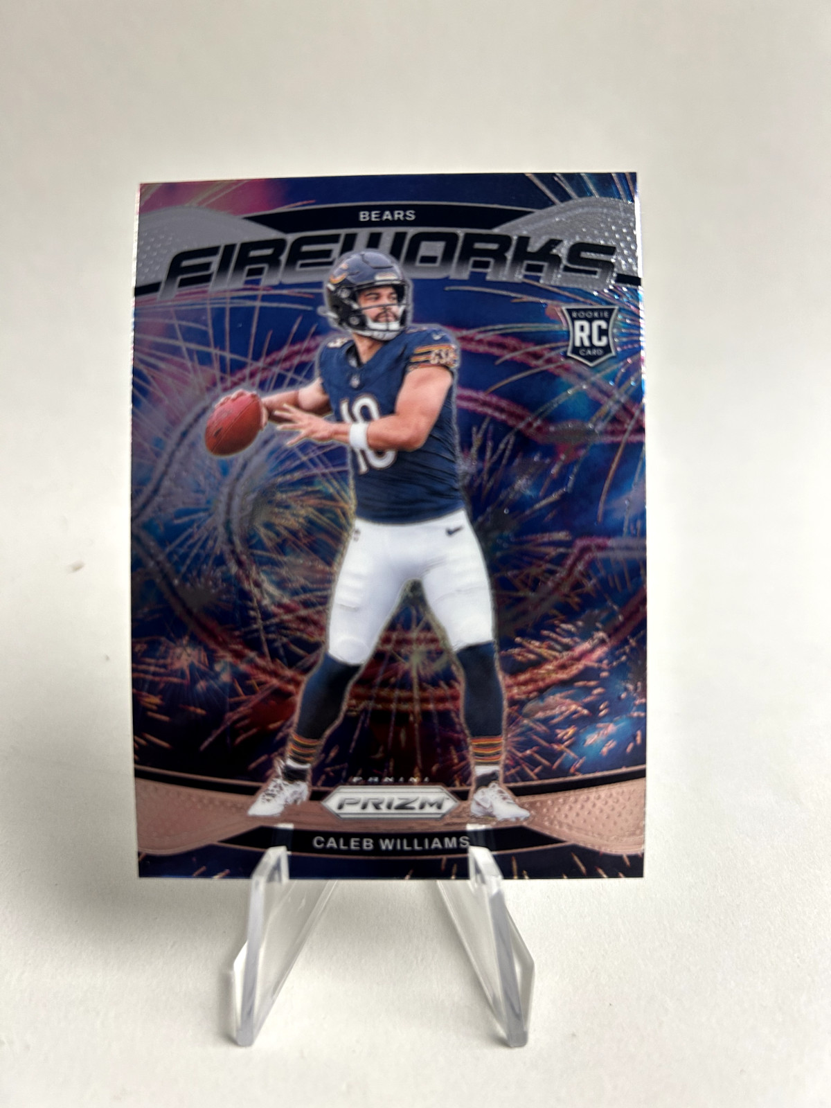2024 Panini Prizm Caleb Williams Fireworks Rookie RC #25 Bears