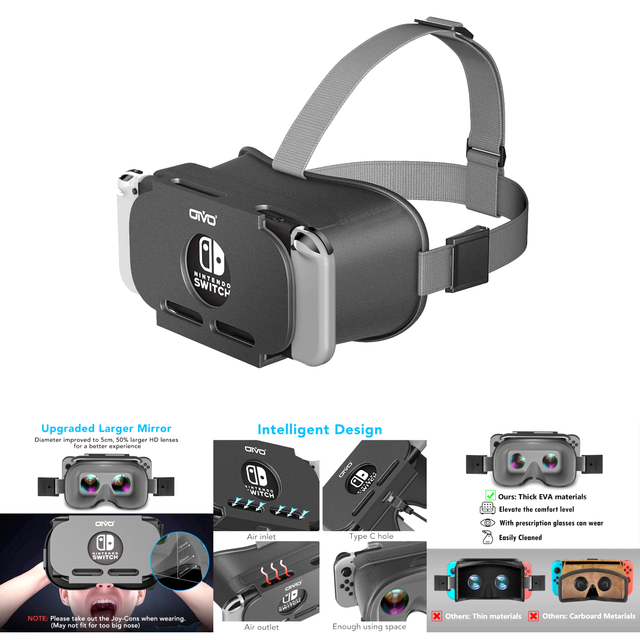 OIVO VR Headset for Nintendo Switch Black for sale online eBay