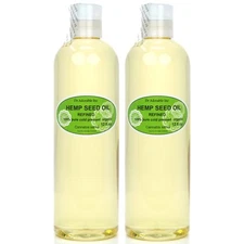HEMP SEED OIL REFINED RAW ORGANIC COLD PRESSED 2 OZ UP TO 7 LB *FREE SHIPPING*