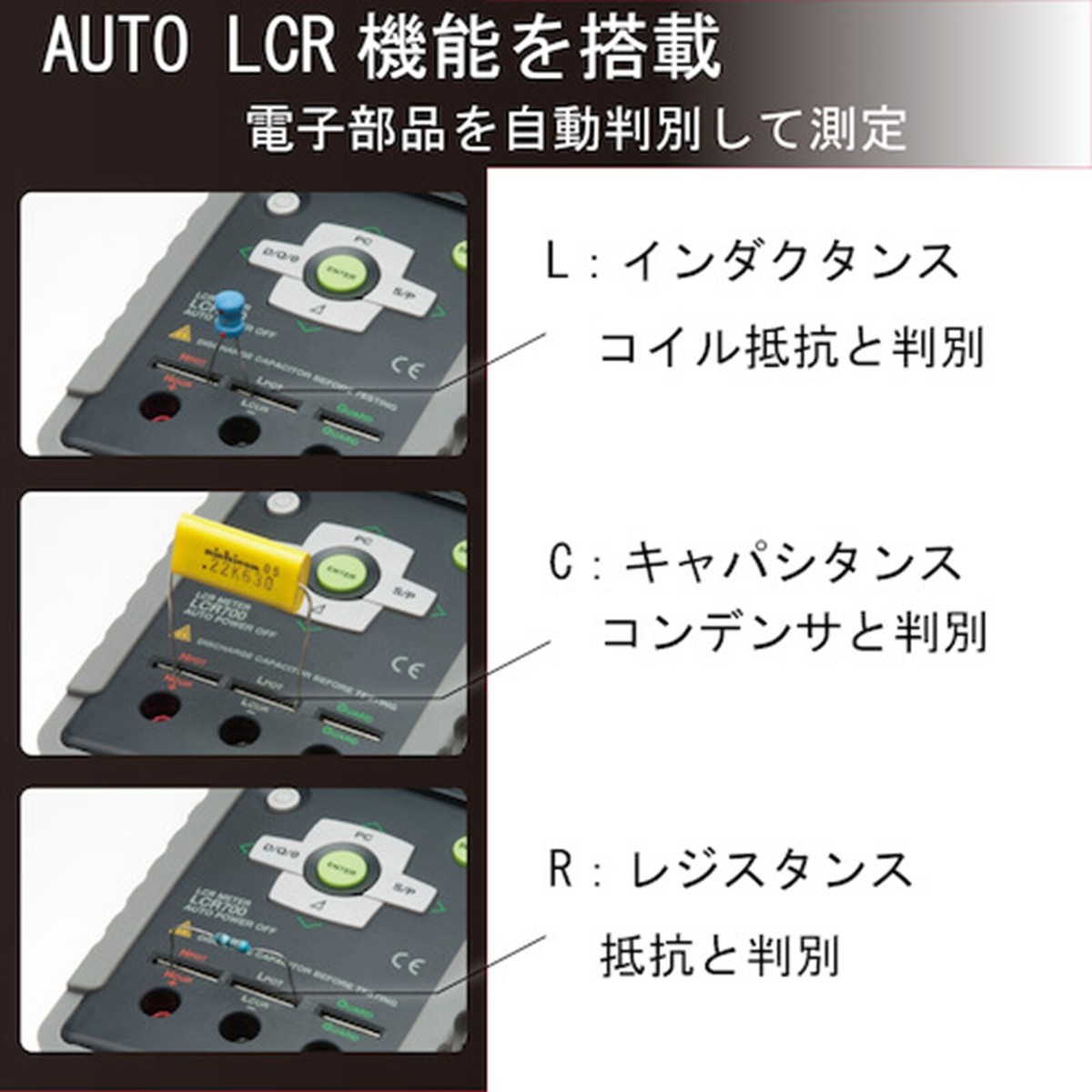 Sanwa Electric LCR meter LCR700 Equipped with PASS/FAIL New From 