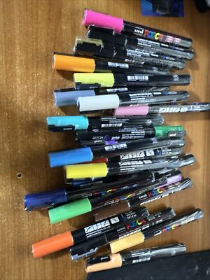 Posca Paint Markers...Lot Of 24. BRAND NEW, SEALED. Colors Listed in Description