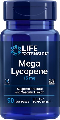 LIFE EXTENSION MEGA LYCOPENE Prostata 15mg 90 Weichkapseln SUPER PREIS