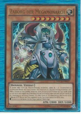 YU GI OH ZABORG DER MEGAMONARCH  NECH-DE037  ULTRA RARE  