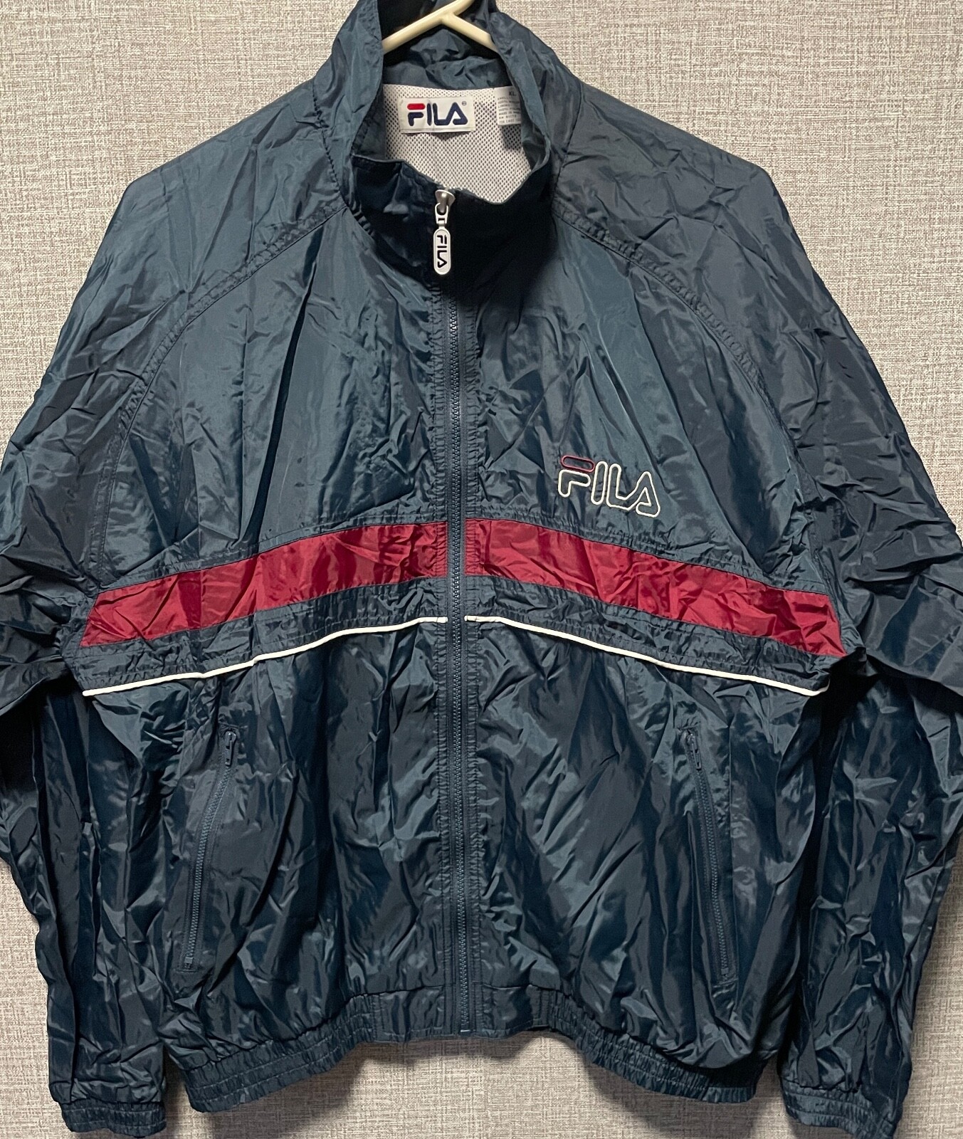 VINTAGE Giacca da pista FILA taglia XL nuova con etichetta!