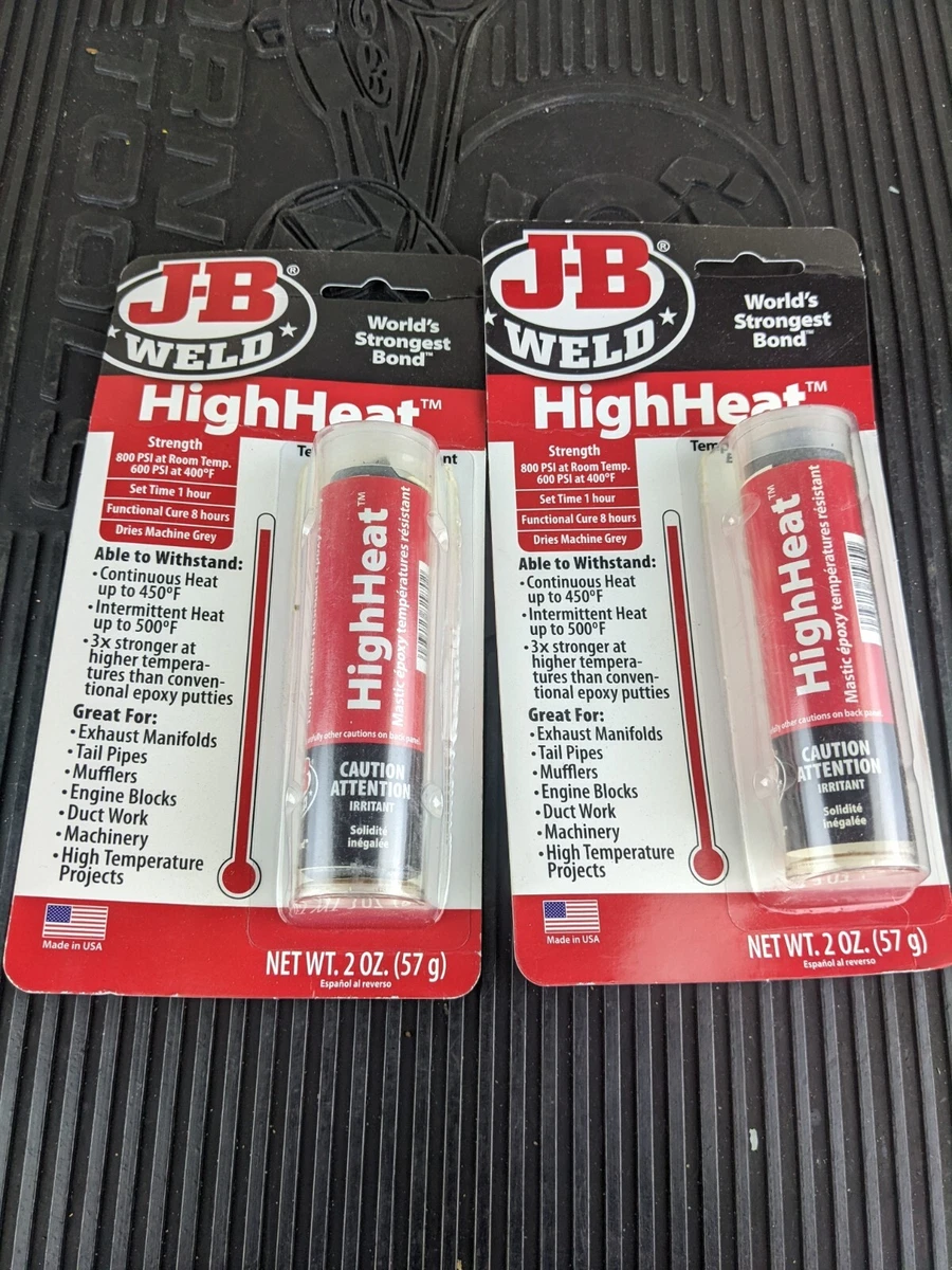JB Weld 8297 High Heat Epoxy Putty Stick Inox Wind, 57 OFF