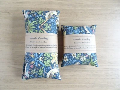 WILLIAM MORRIS LAVENDER WHEAT BAG MICROWAVE HEAT PAD IDEAL WELLNESS GIFT
