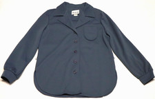 Vintage 1970s DEVON womens blue shirt blazer size 14