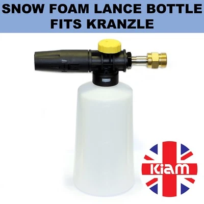 KIAM POWER PRODUCTS Botella de boquilla de spray de espuma de nieve para lavadora a presión Kranzle M22 macho