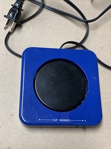 Vintage Beverage Warmer Coffee Hot Beverages Nonstick - Blue 12W- Tested