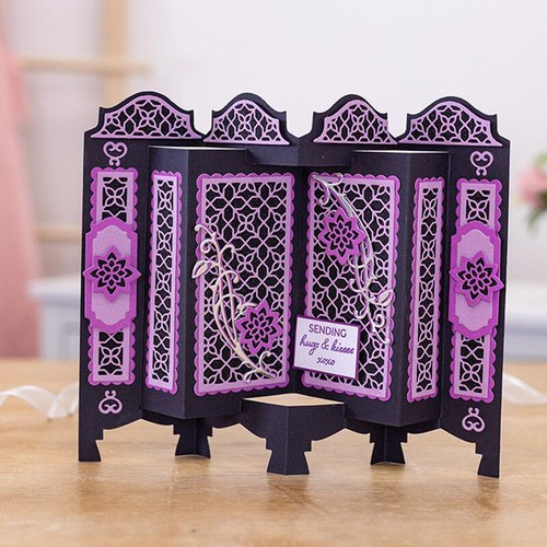Screen Metal Taglio Fustelle Scrapbooking Carta Card Album Goffratura Stencil - Foto 3 di 5