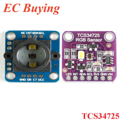 TCS34725 RGB Color Sensor Module I2C LED Control 3-10mm Distance SCL SDA Signal