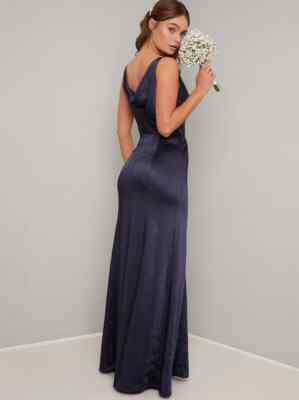 marissa formal satin cowl neck dress Windsor Marissa Formal Satin Cowl Neck Dress