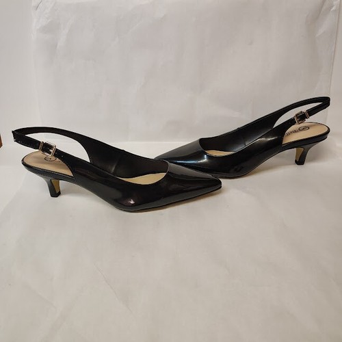Bella Vita Scarlett II Womens 8.5 M Black Patent Leather Kitten Pumps NIB XT7 - Picture 8 of 9