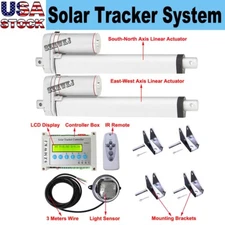 Sunlight Track Solar Tracker 12V 8" LCD Dual Axis Kits for Solar Tracking System