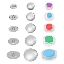 100 Sets Self Cover Button Kit 5 Sizes Aluminum Button with 5 Tools