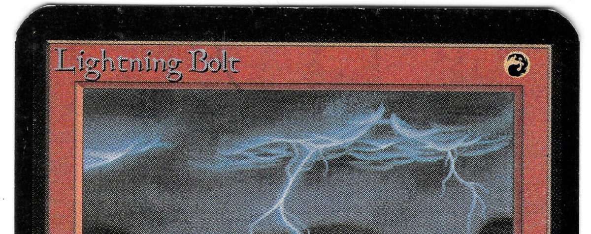 MTG Lightning Bolt Alpha *Silver Signed By Christopher Rush* ULTRA