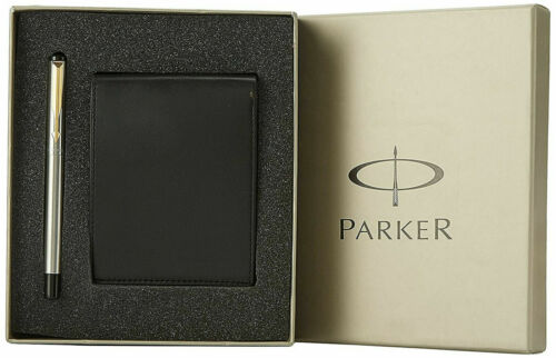 Stylo plume Parker Gold garniture garniture avec portefeuille - Photo 1/3