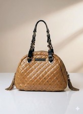 Marc Jacobs Leather Bag Studded Patent Carame...