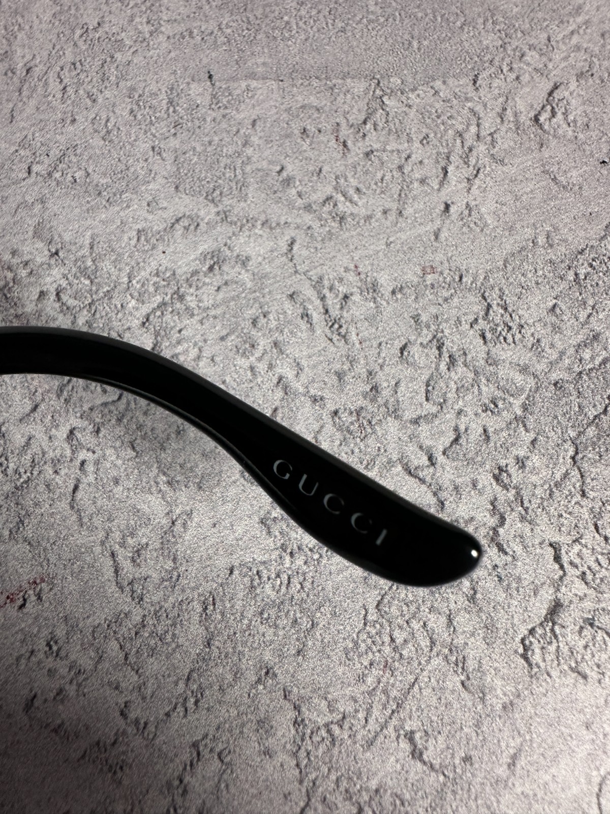 Vintage Gucci Black Oversized Square Sunglasses Interlocking GG Logo 1990s Y2K image 4