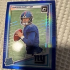Panini 2025 Donruss Optic Jaxson Dart Giants Rated Rookie Blue Prizm #273/249