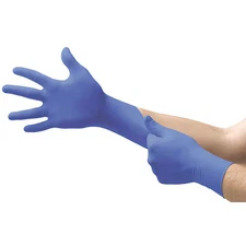 Ansell N192 Microflex Nitrile Exam Gloves, Textured Fingertips, 3.9 Mil,