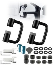 2 Pcs 1440 Rotatable Faucet Aerator Extension, U Shaped Shape 360 Rotating ...