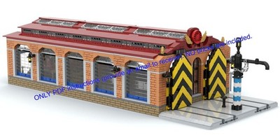 Lego MOC Eisenbahnmuseum / NUR PDF-Anleitung (E-Mail angeben, um PDFs zu erhalten)