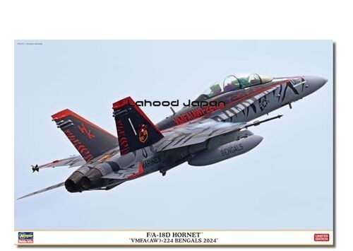 Kit modelo plástico Hasegawa escala 1/48 US F/A-18D Hornet VMFA AW-224...