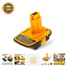 Rechargeable DM18D Battery Converter - Compatible with De-walt Milwaukee 18V