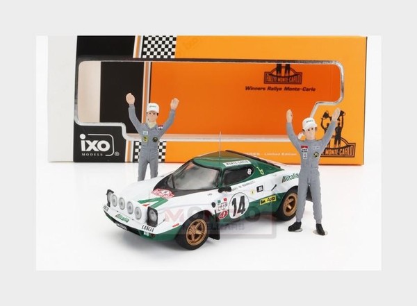 1:43 Ixo Lancia Stratos Hf Win.Rally Montecarlo 1975 +Figures Munari SPRM001-75-image