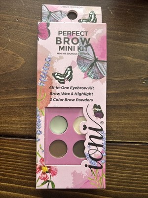 ioni Perfect Brow Mini Kit All-in-One Eyebrow Kit  Wax 2 Colors Highlight