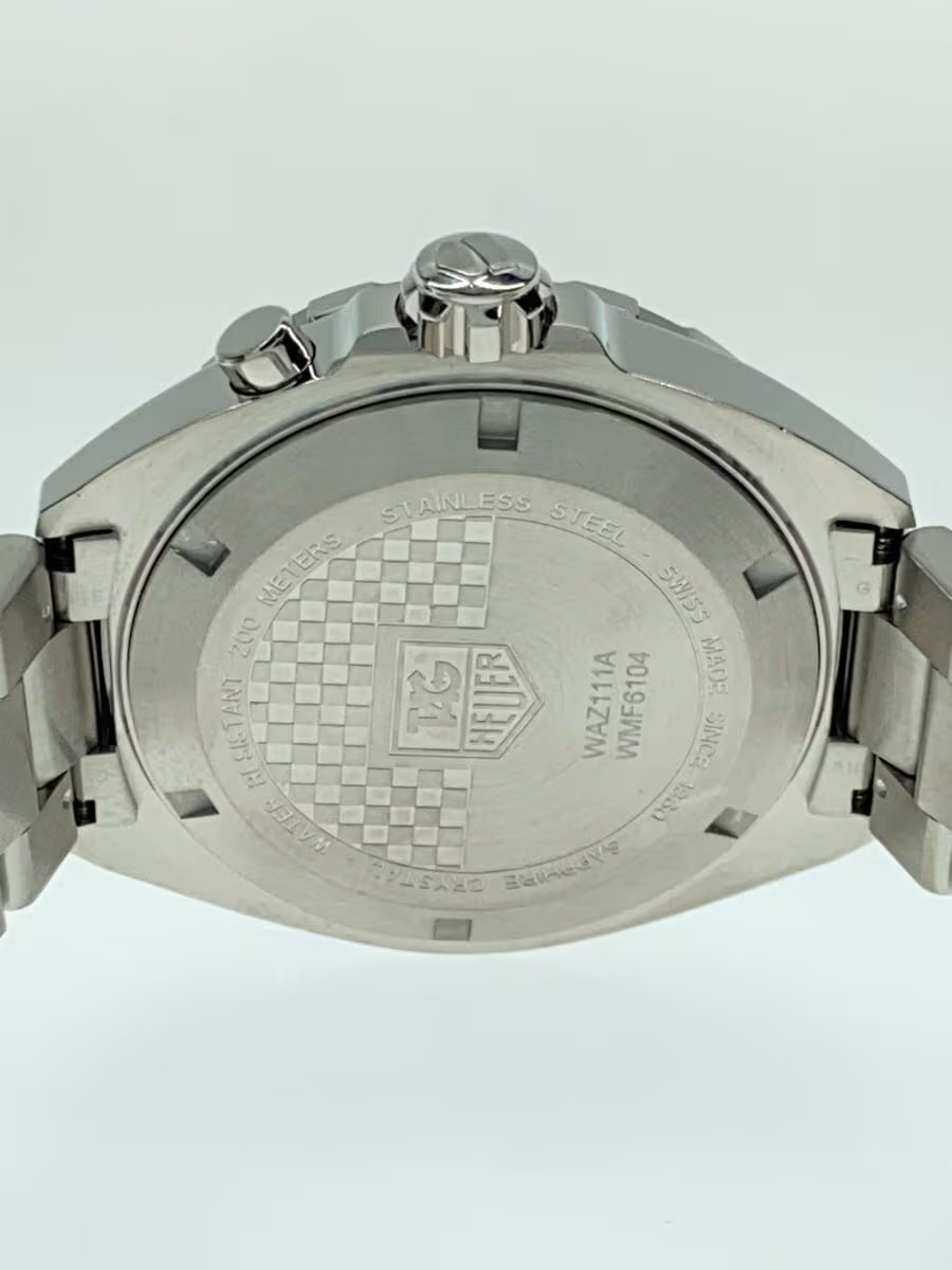 TAGHeuer Quartz Watch Formula 1 Analog Stainless BLK SLV SS WAZ111A image 3